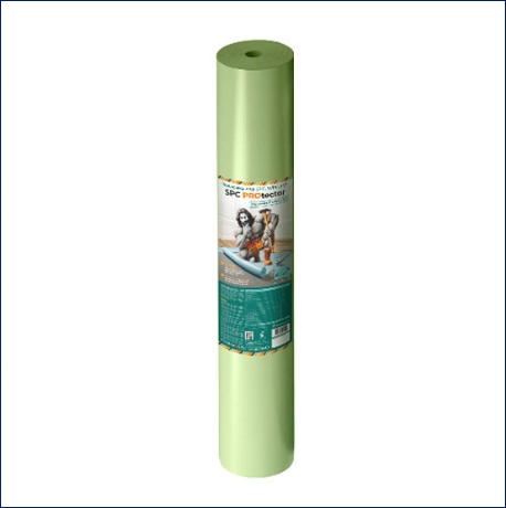 Подложка рулонная SPC PROtector для SPC полов Зелёная , Solid (Россия)