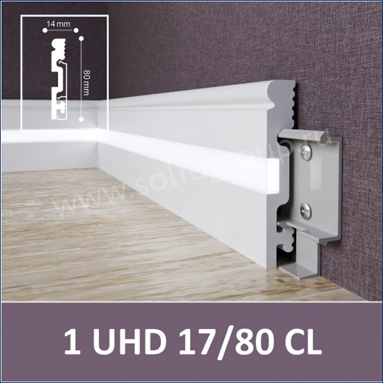 Интерьер с Плинтус 1 UHD 17/80 CL Белый